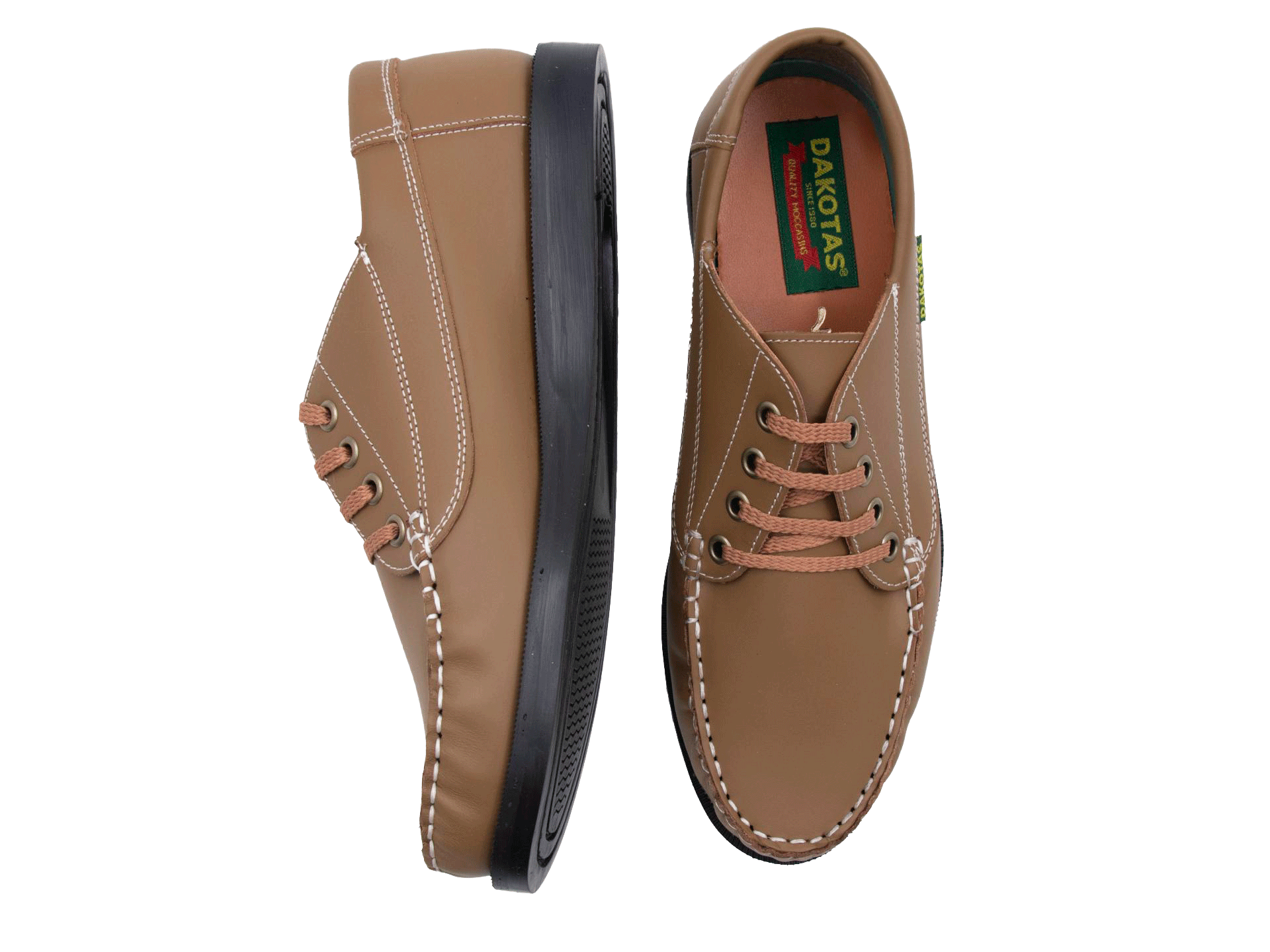 Dakota Carson Leather Dockside Boat Shoe Tan
