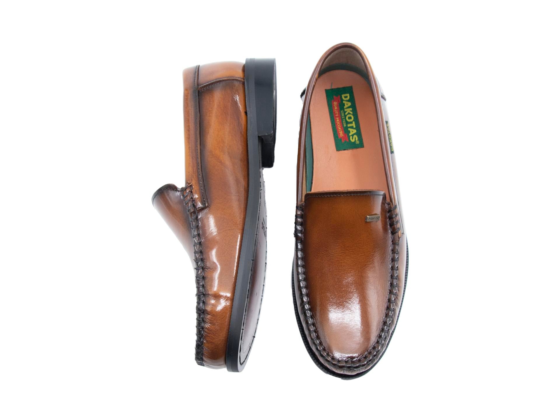 Dakota Leather Moccasin Tan Shoe