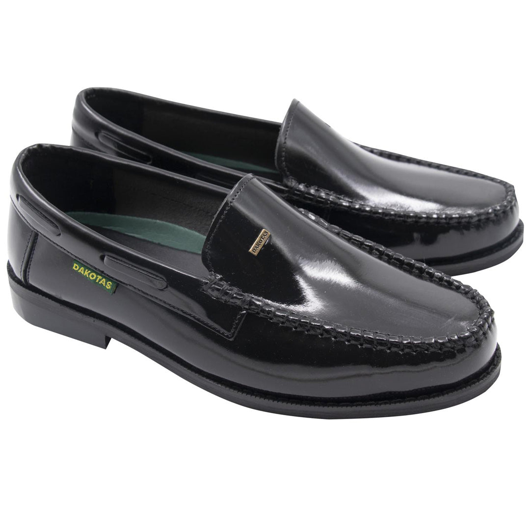 Dakota Leather Moccasin Black