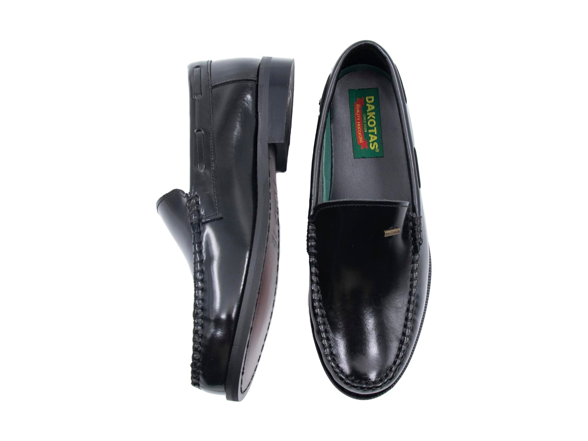 Dakota Leather Moccasin Black