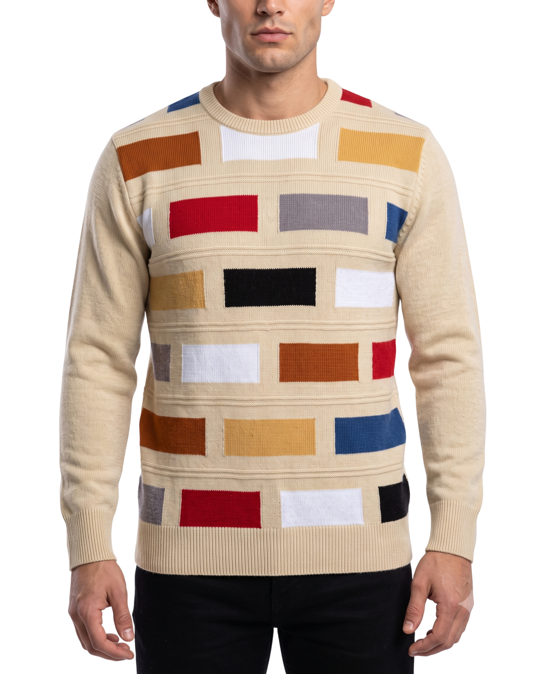 Grant of Scotland Multi-Colour Block Sweater Soda