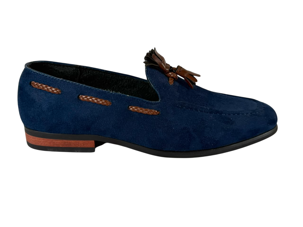 KG Navy Suede Tassel Loafer