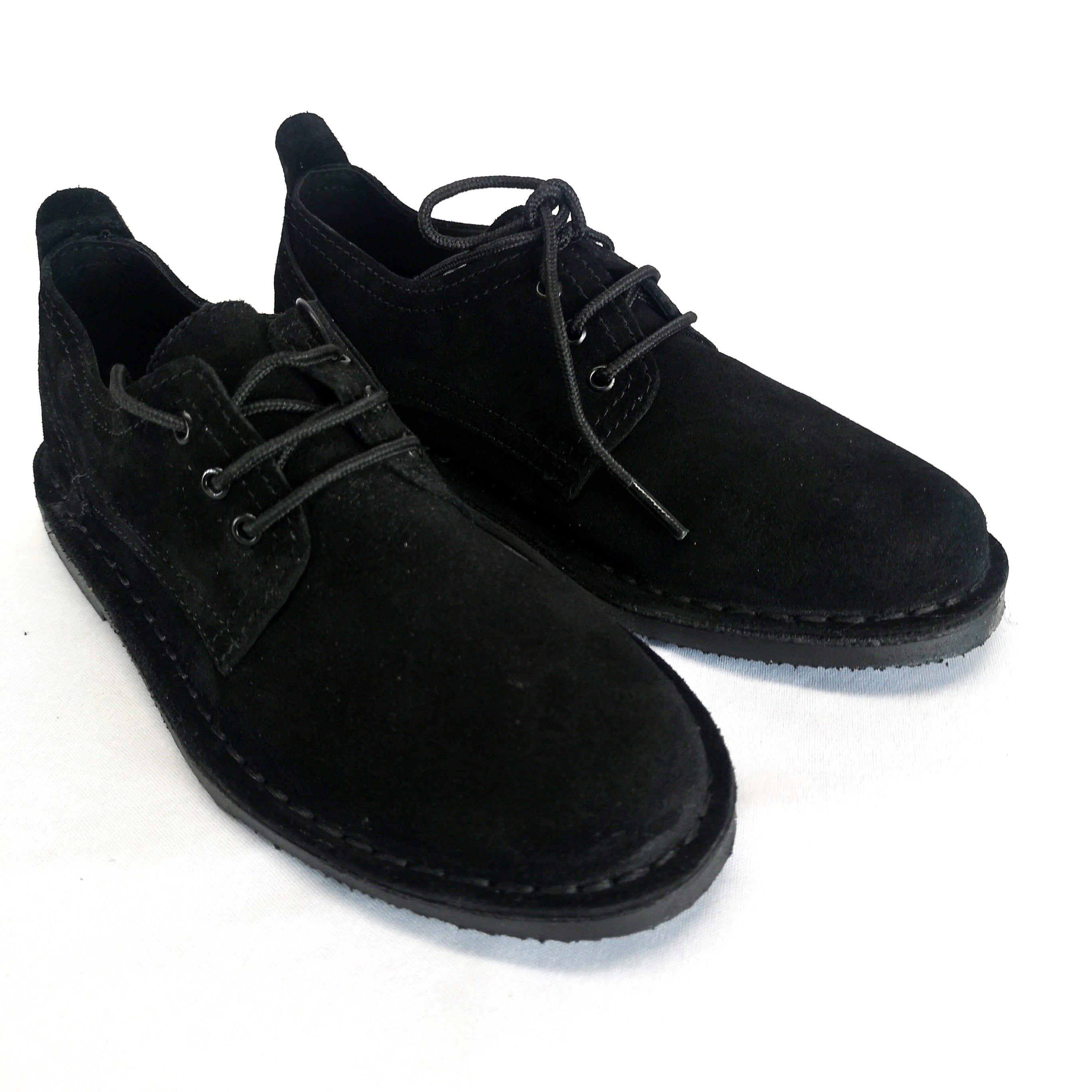 Desert Vellie Commando Black Suede Shoe