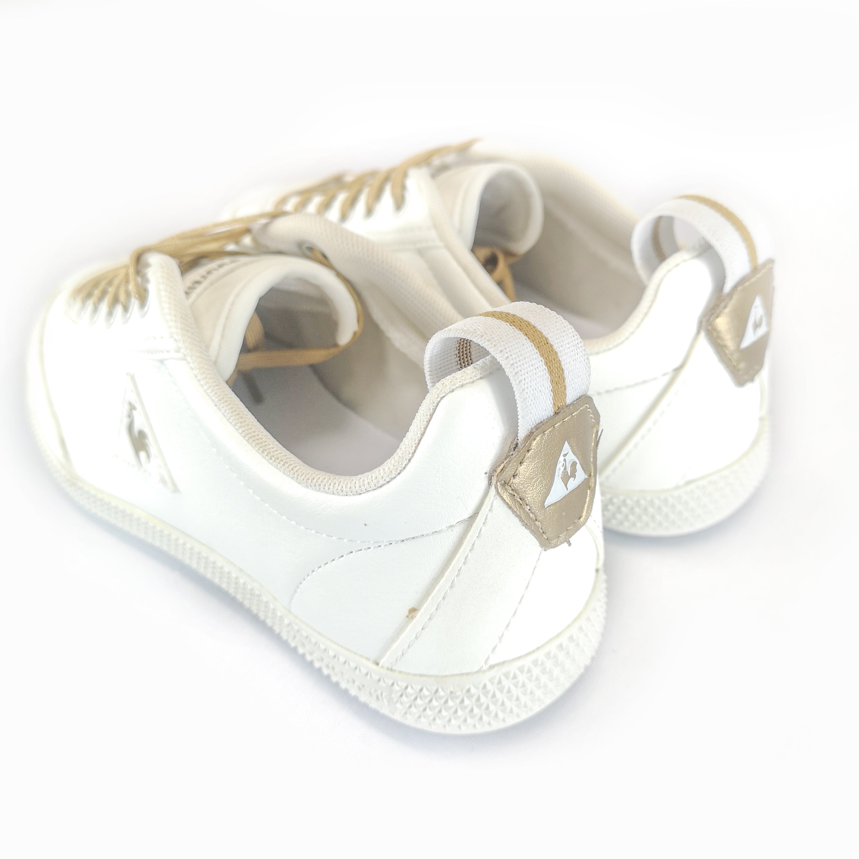 Lecoq Sportif Provencale White Brass Gold Sneaker