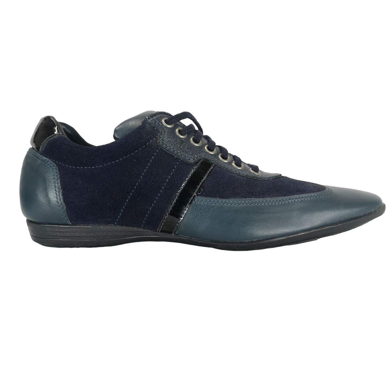 Gian Luca Italian Leather Suede Navy