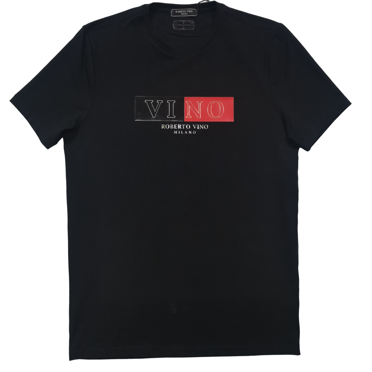 ROBERTO VINO Black Red T Shirt