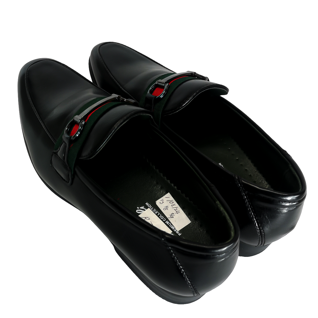 GINO PAOLI Italian Black Penny Slip On
