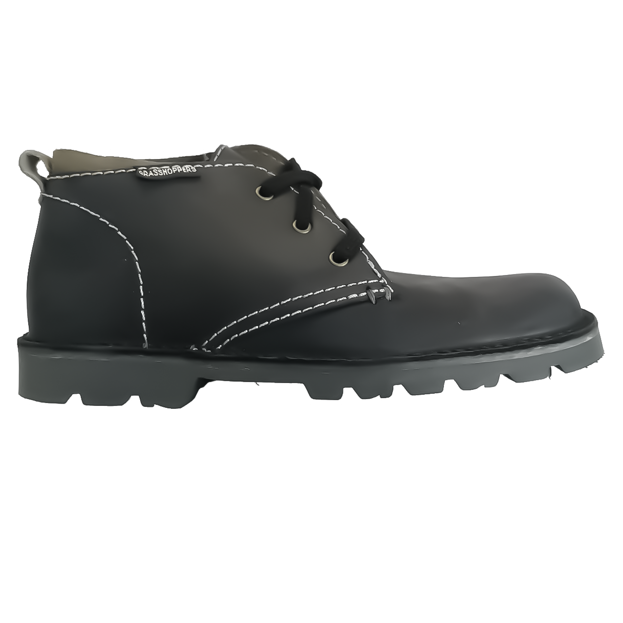 Grasshoppers Leather Black Griffin Mid Boot