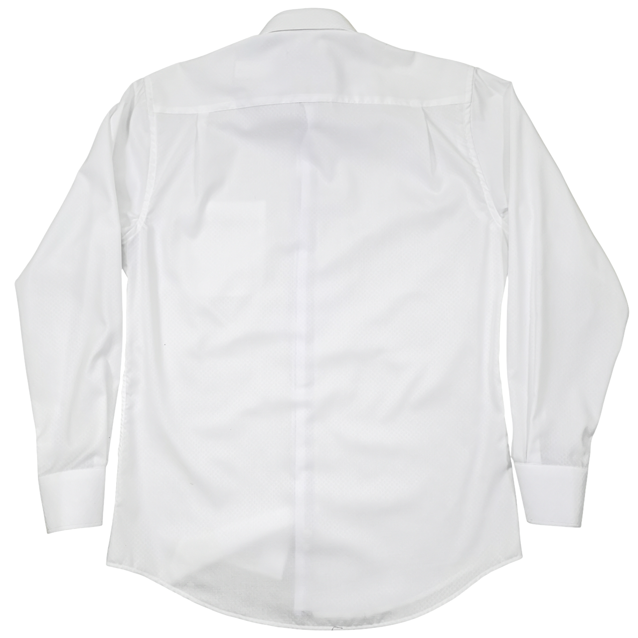 Rossini Plain White Reg LS Shirt