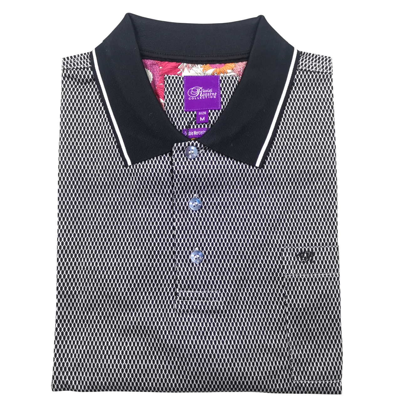 Rossini Italian Black Golfer Double Mercerized