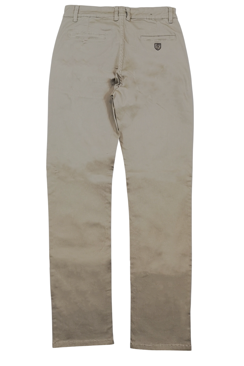 Crockett & Jones Taupe Straight Leg Chino