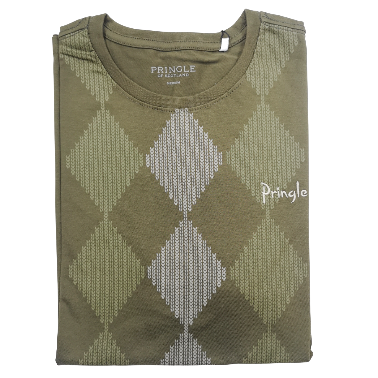 Pringle Of Scotland Olive Hugo SS T Shirt