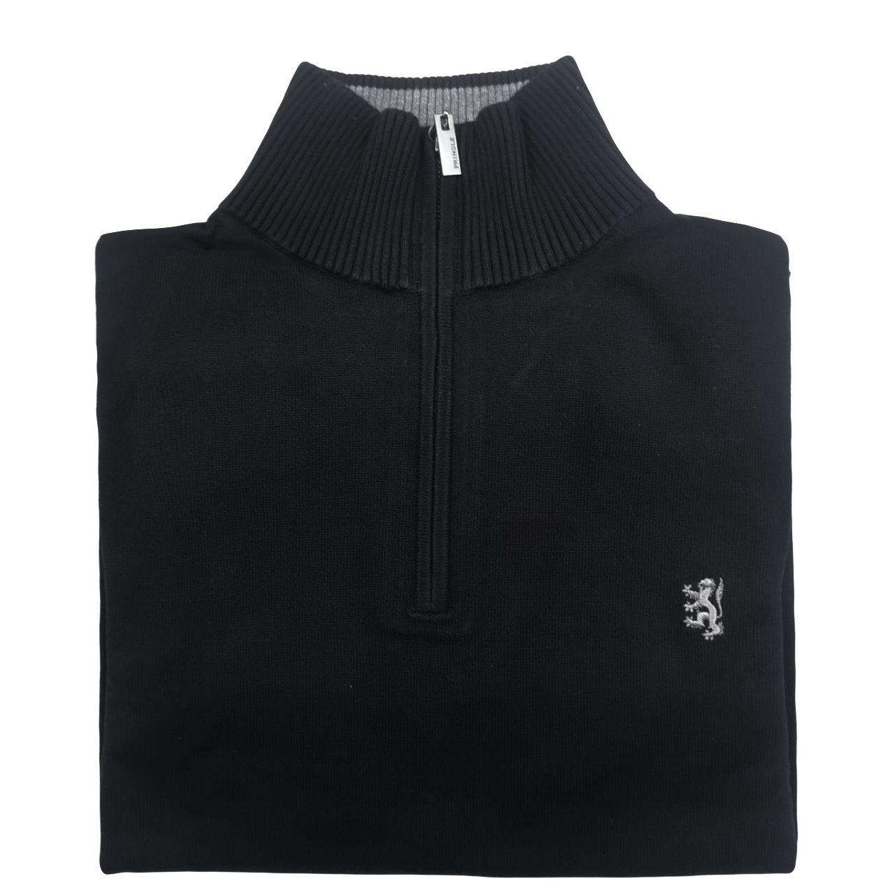 Pringle 1/4 Zip Black Sweater Knitwear