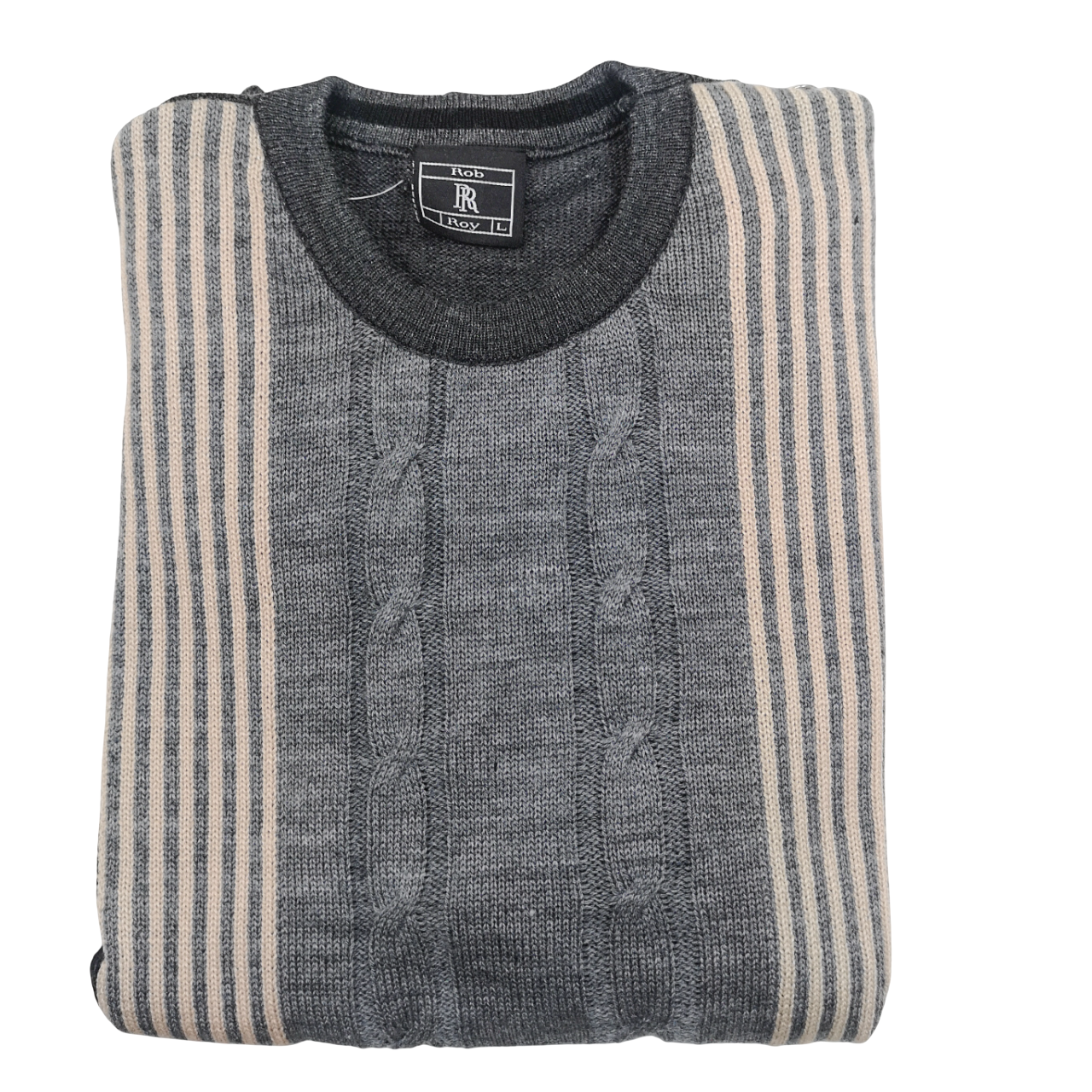 Rob Roy Grey Crew Knitwear Jersey