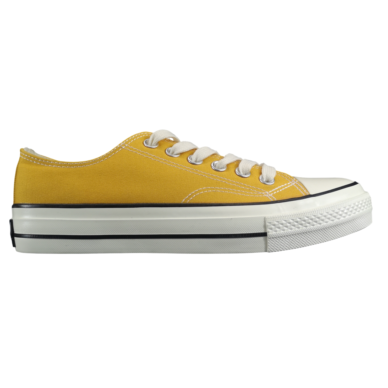 K Star 7 Mens Vintage Classic Canvas Lo Mustard Sneaker