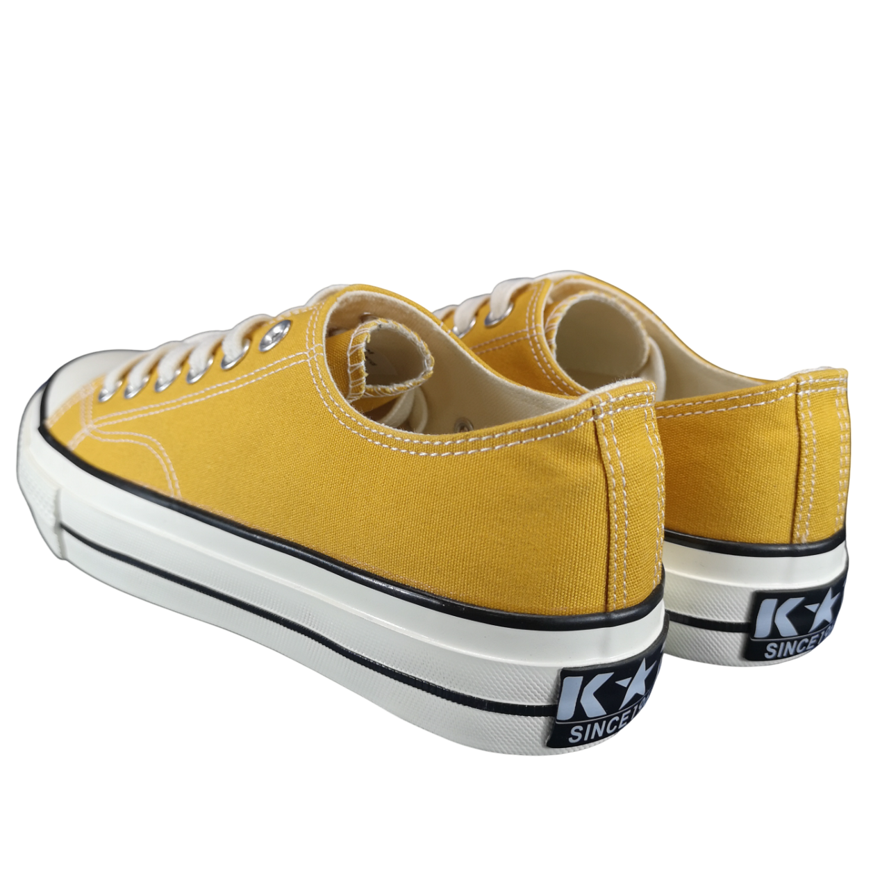 K Star 7 Mens Vintage Classic Canvas Lo Mustard Sneaker