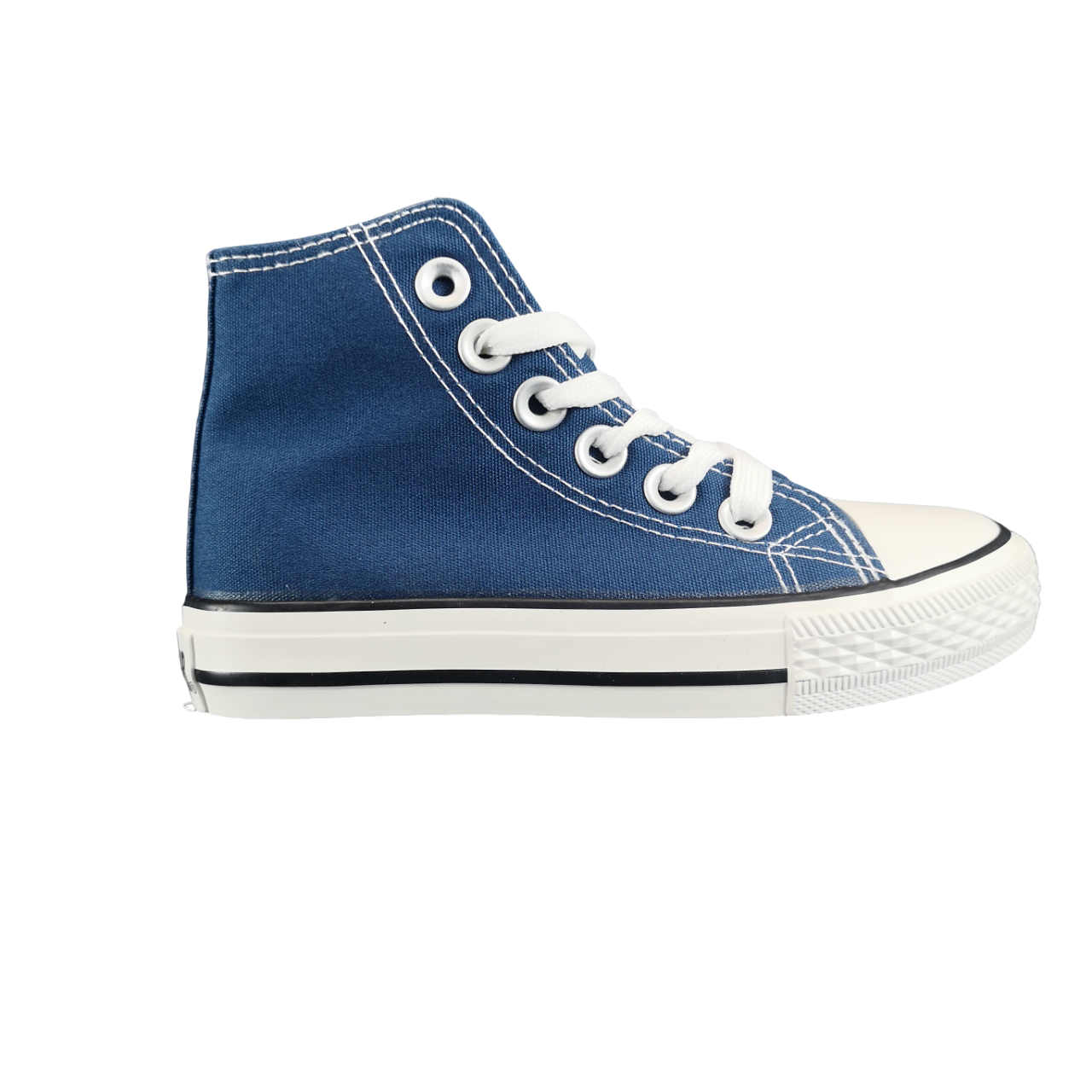 K Star 7 Star Canvas Hi Blue Boys Sneaker