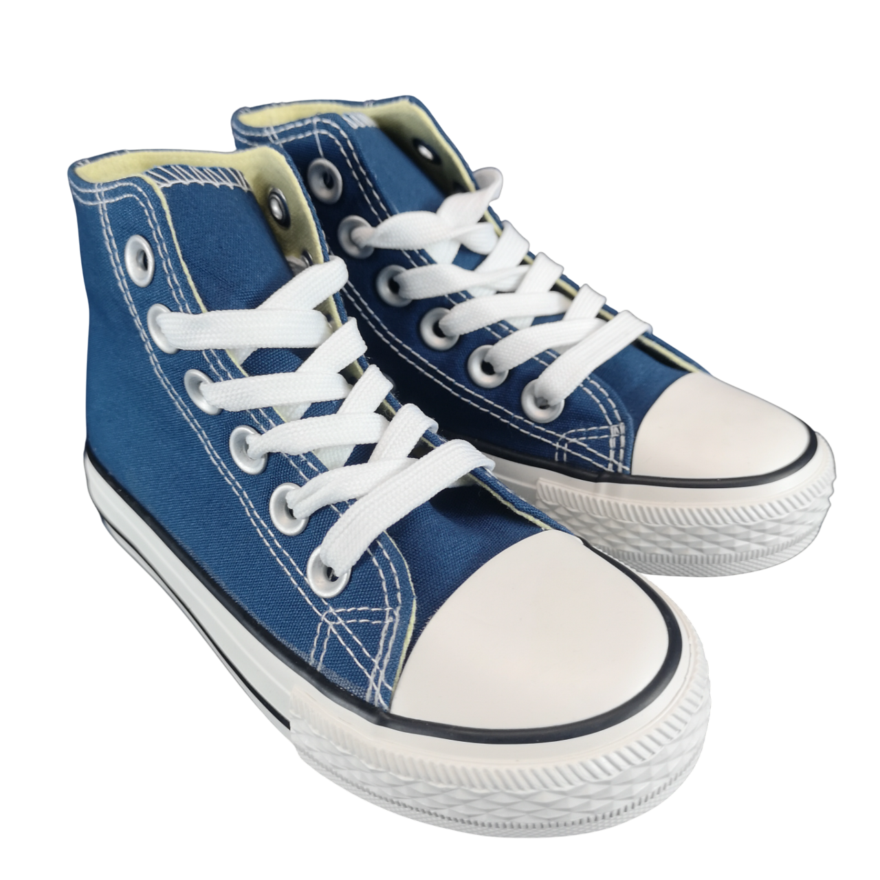 K Star 7 Star Canvas Hi Blue Boys Sneaker