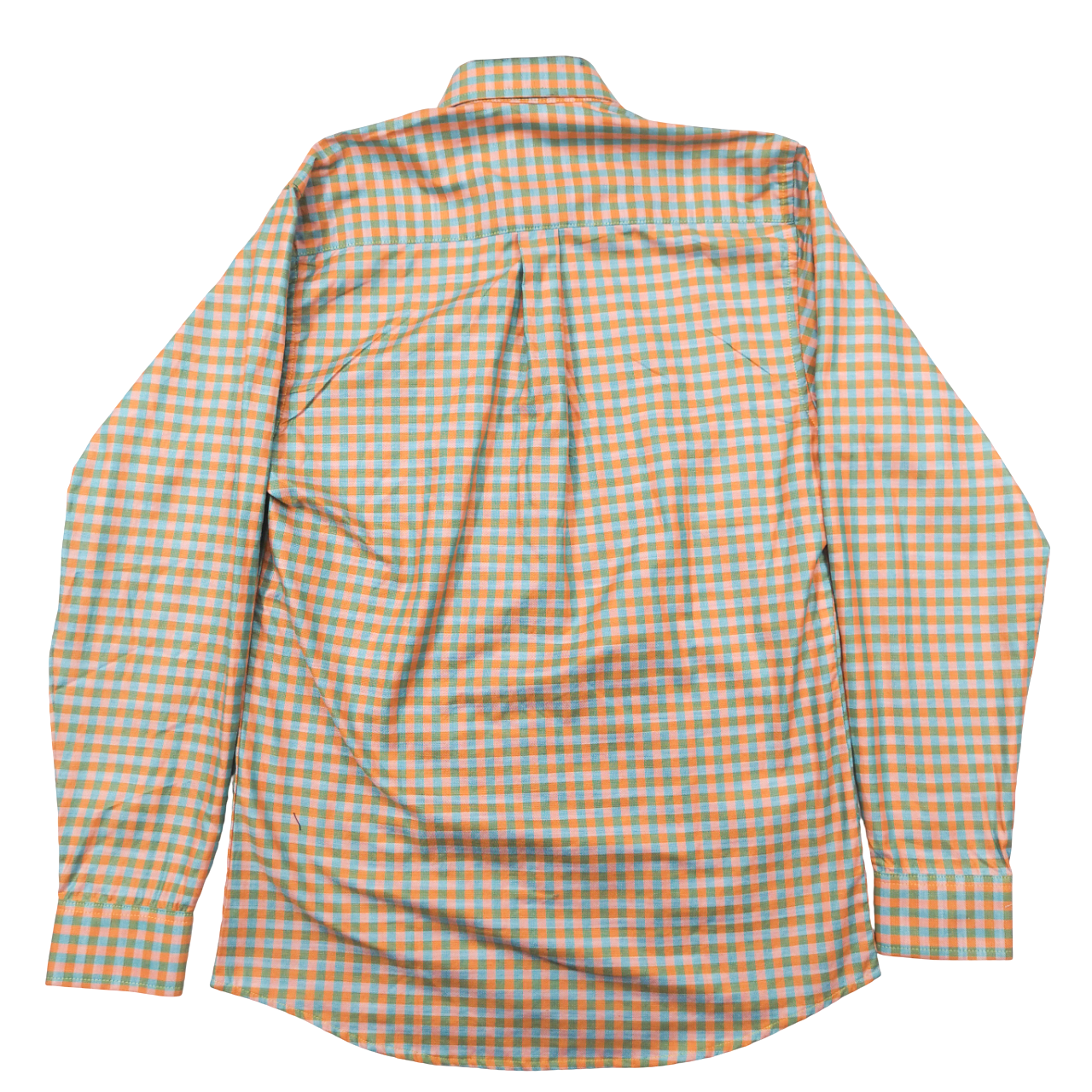 Zuccino Italy LS Orange Check Shirt