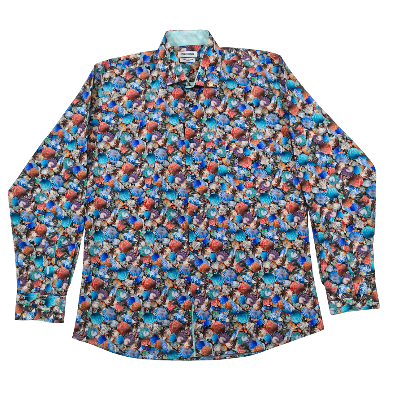 Zuccino Italy LS Seashell Tailored Lt.Blue Shirt