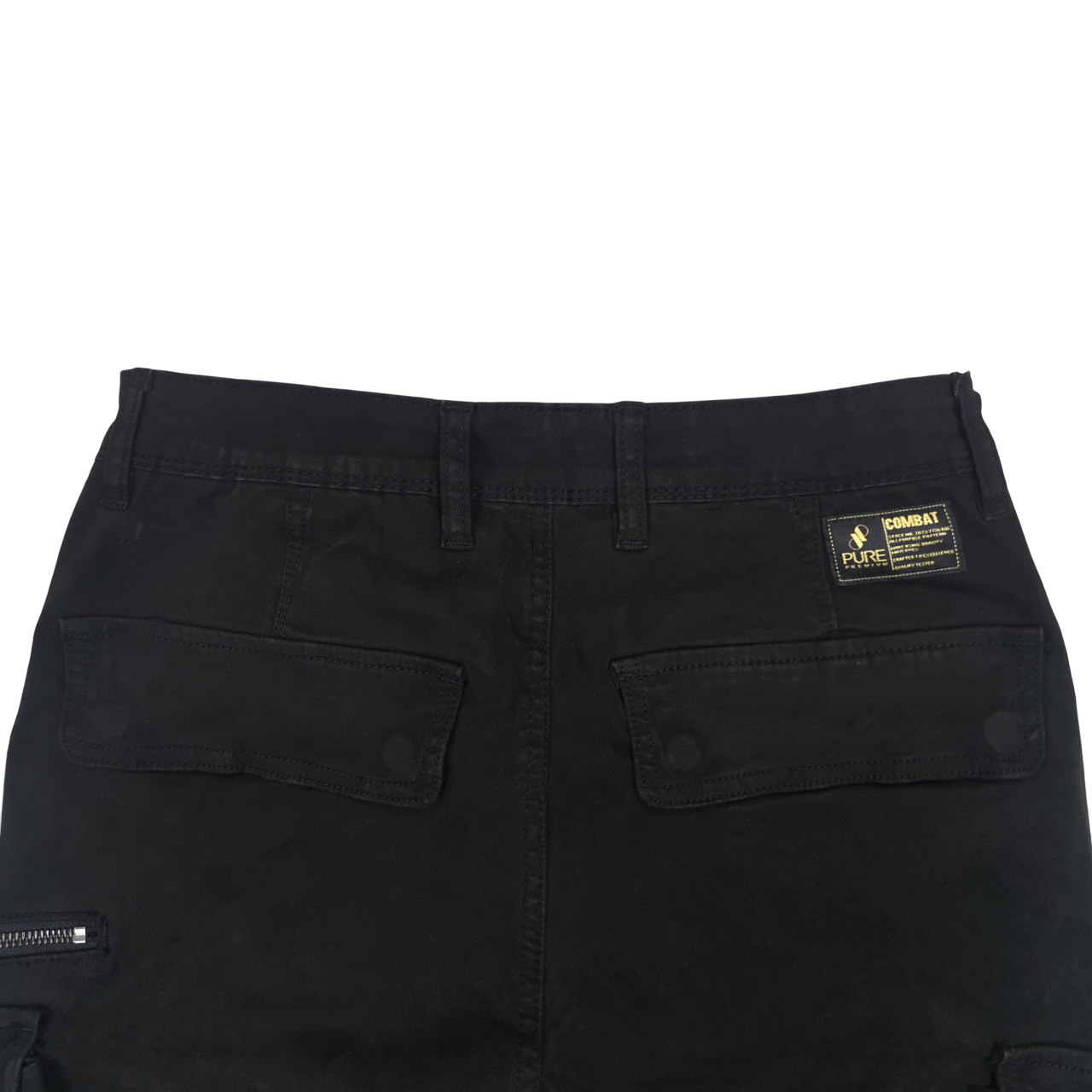 Pure Premium Giovani Black Cargo Pants