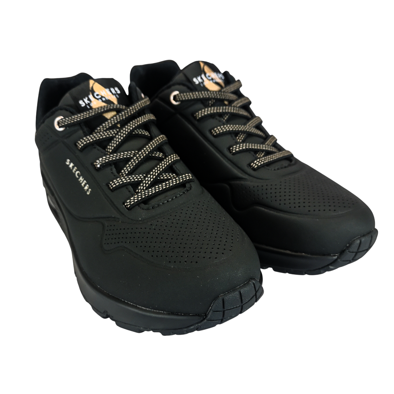 Skechers Uno Gold Black Ladies Sneaker
