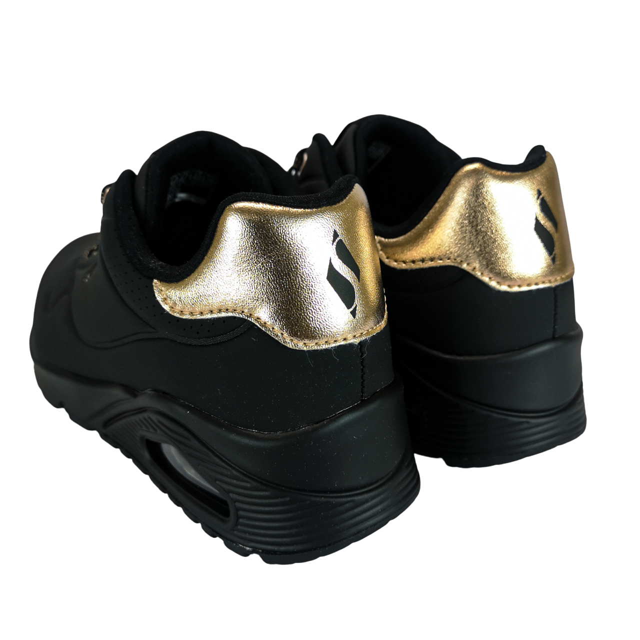 Skechers Uno Gold Black Ladies Sneaker
