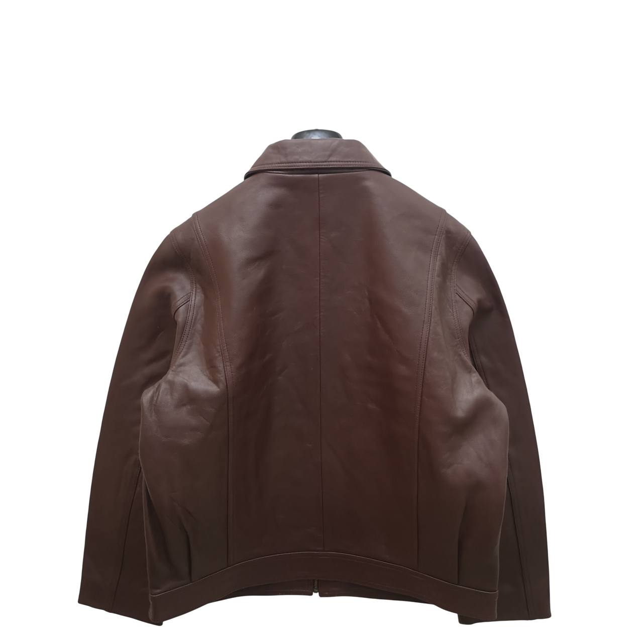 Pointer Original Leather Bunny Zip Burgundy Jacket
