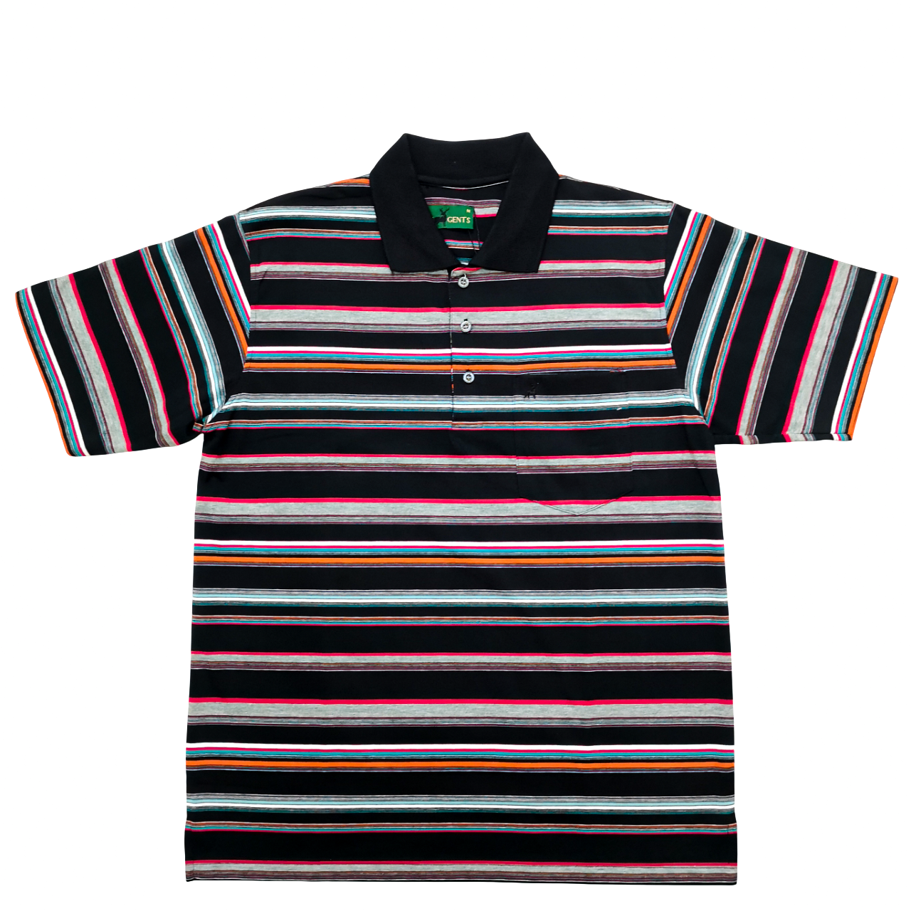 New Gent Black Multi Golfer