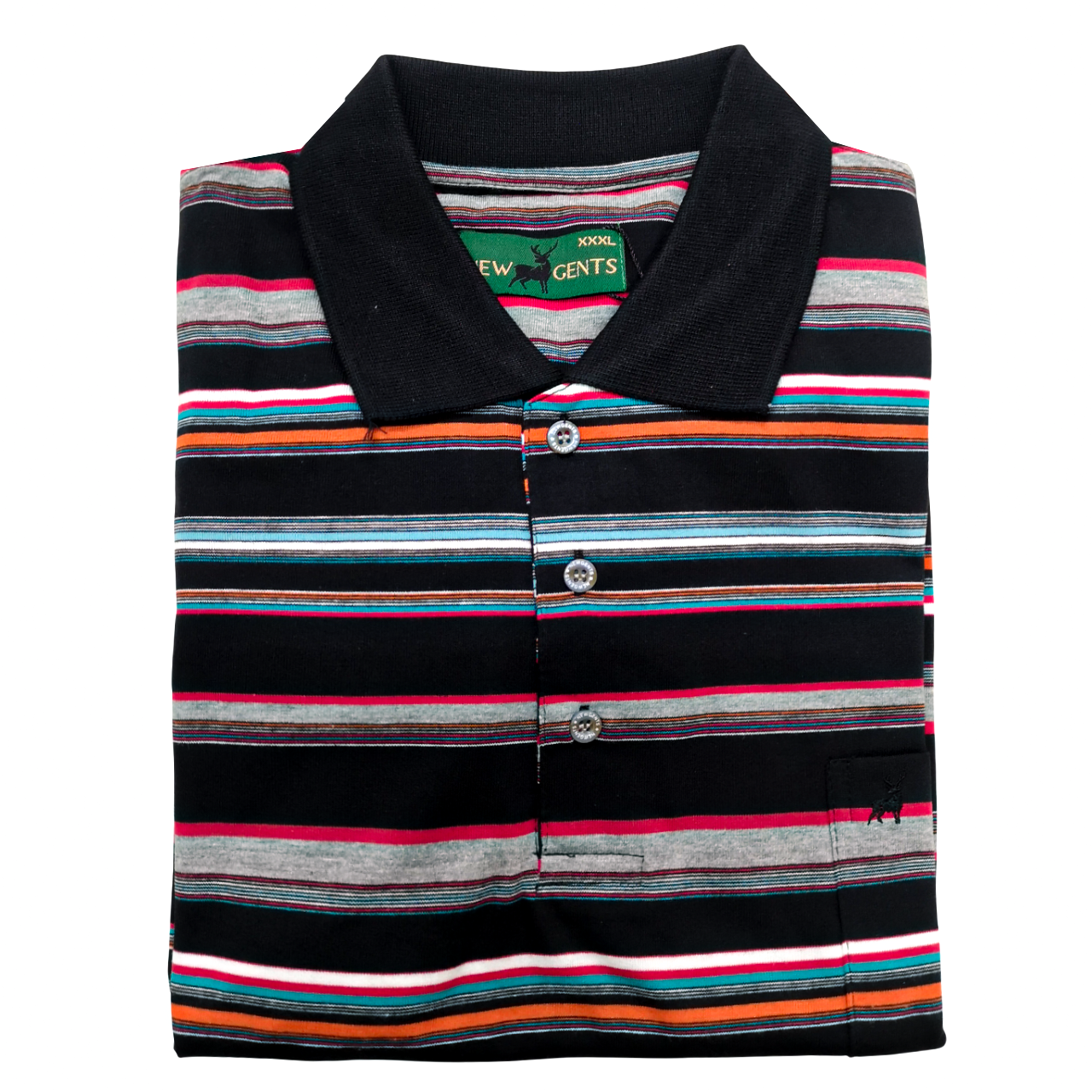 New Gent Black Multi Golfer