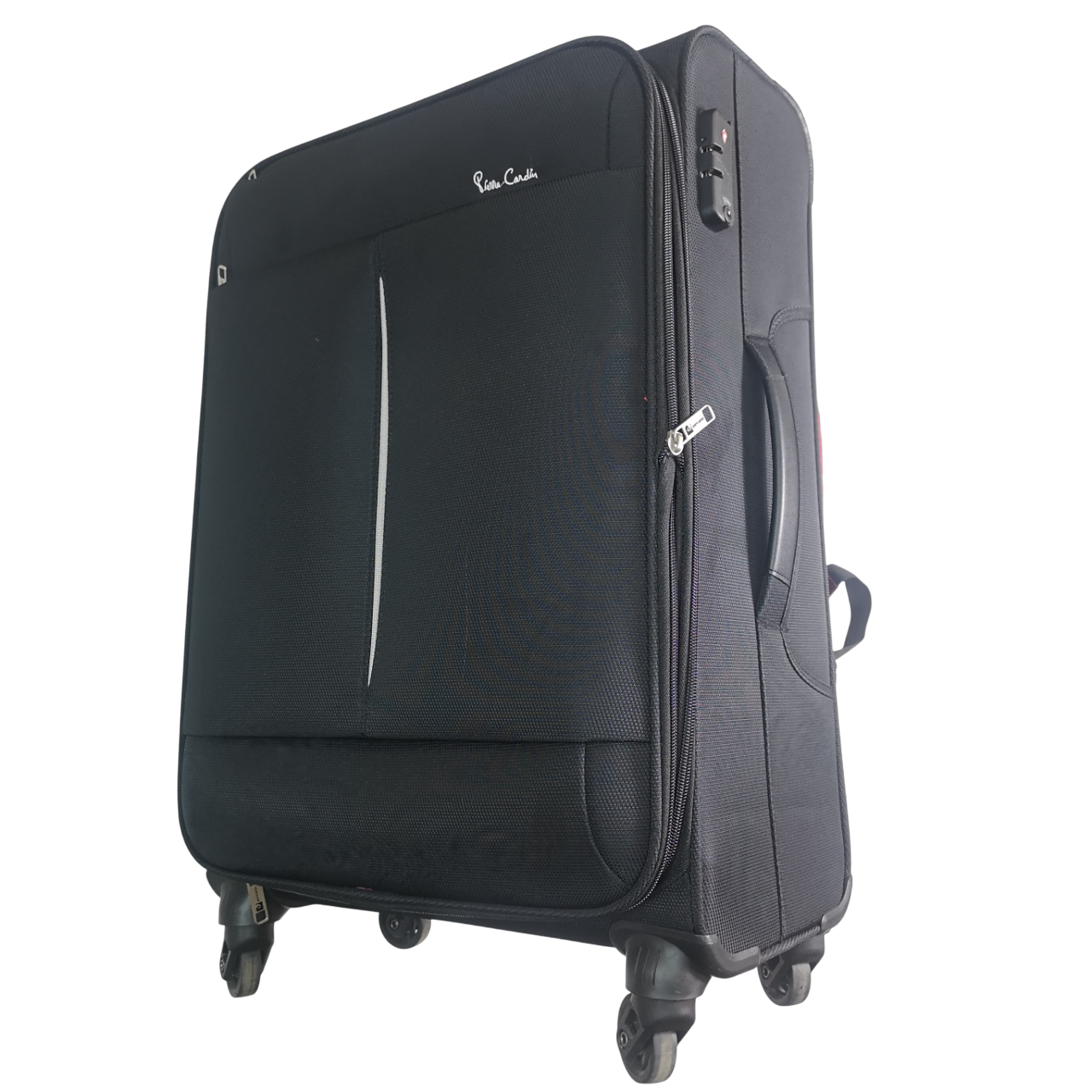 Pierre Cardin Ultra Light Black Trolley Travel Bag 24 inch