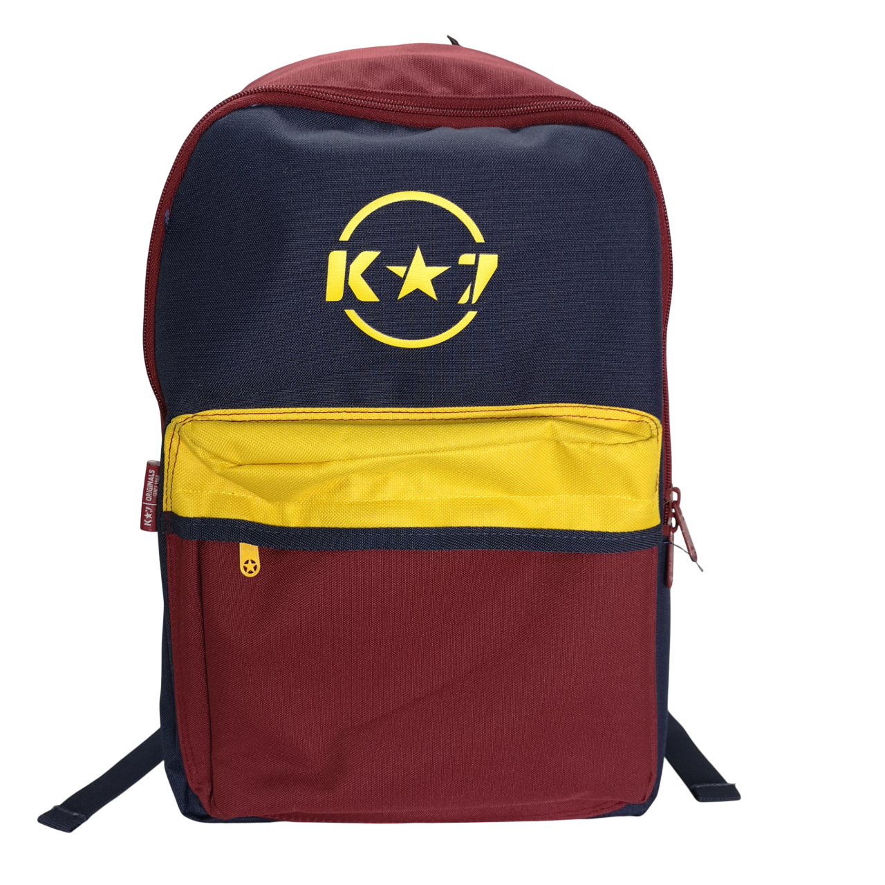 K STAR 7 Piper Navy/Maroon/Yellow Backpack