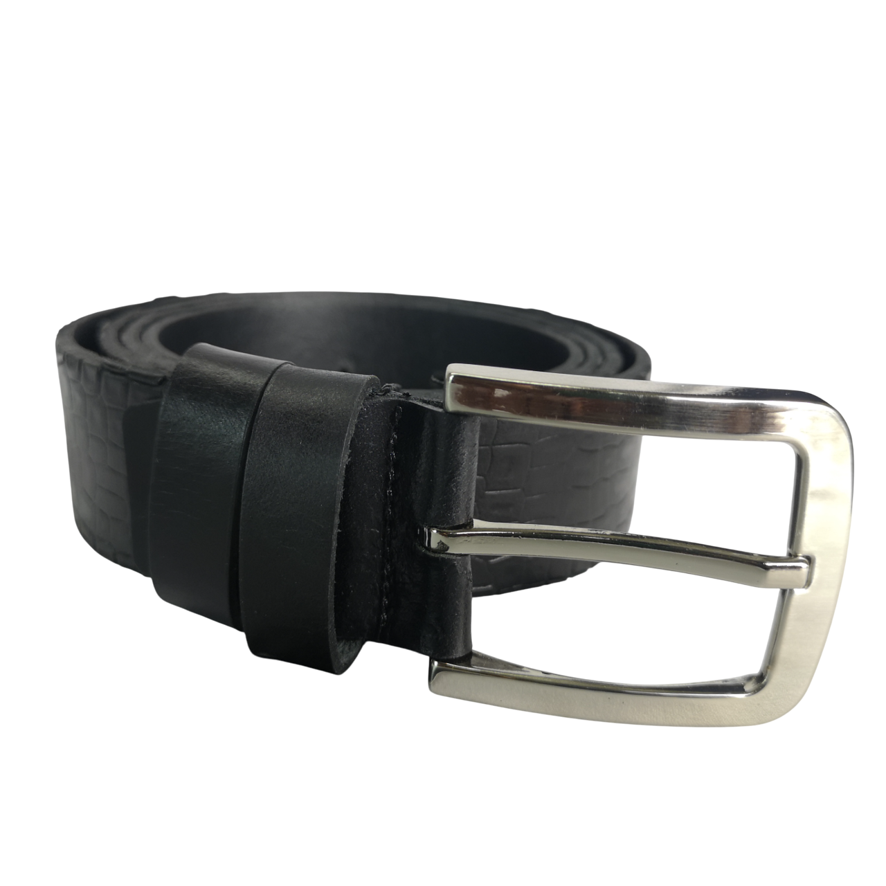 Raw Hyde Black Leather Belt
