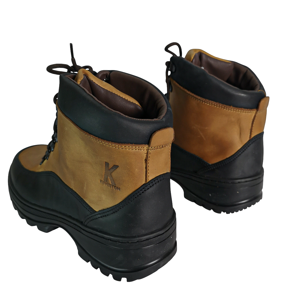 Kingston Leather Tan Black Boot