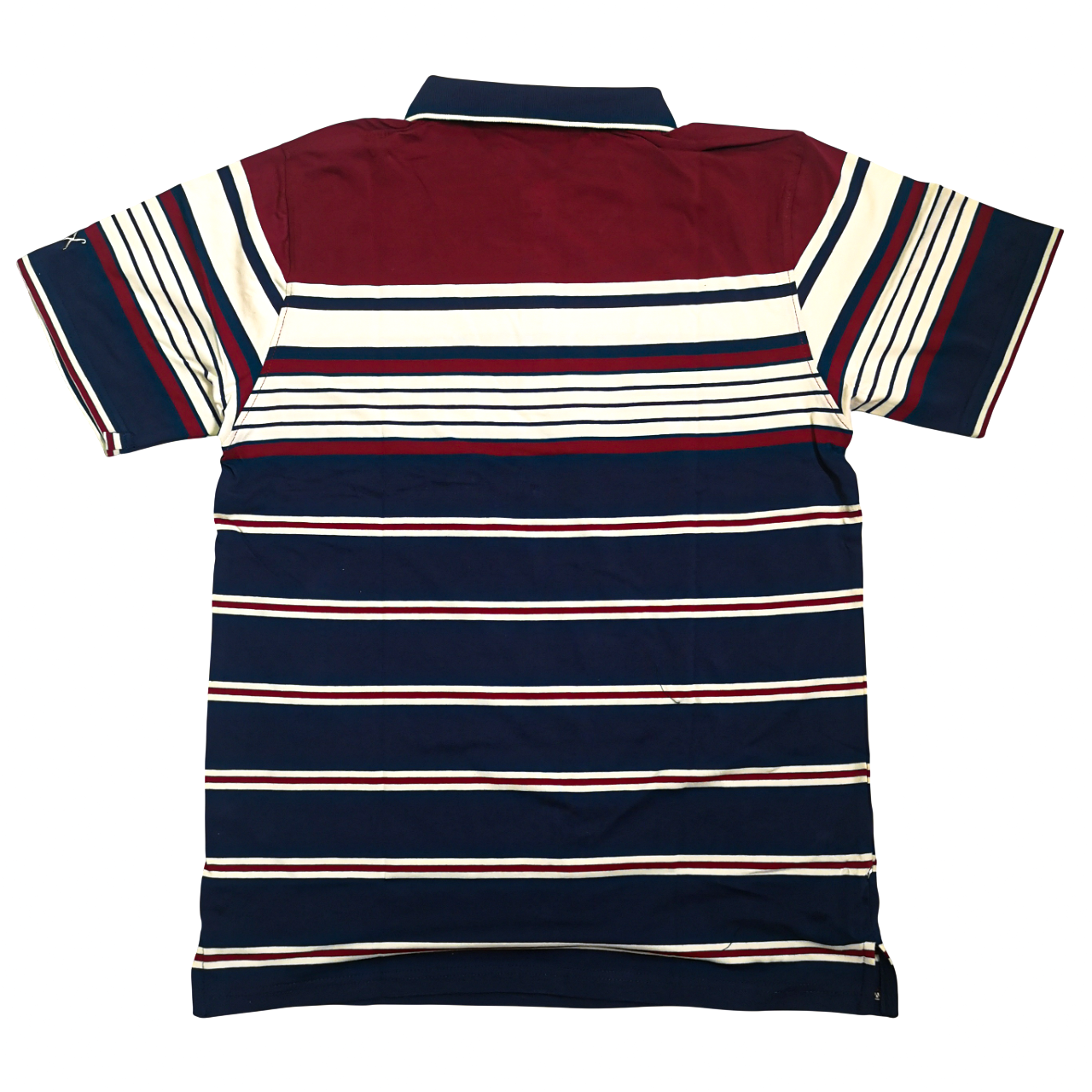 K7 KLEVAS Navy/Red/White Stripe SS Golfer