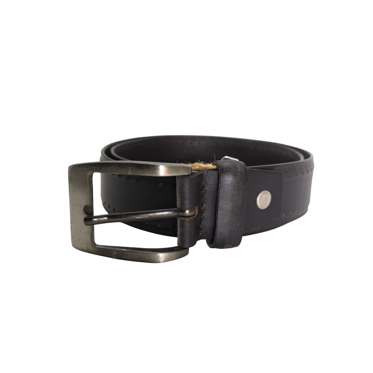 Black Leather Belt Canterbury