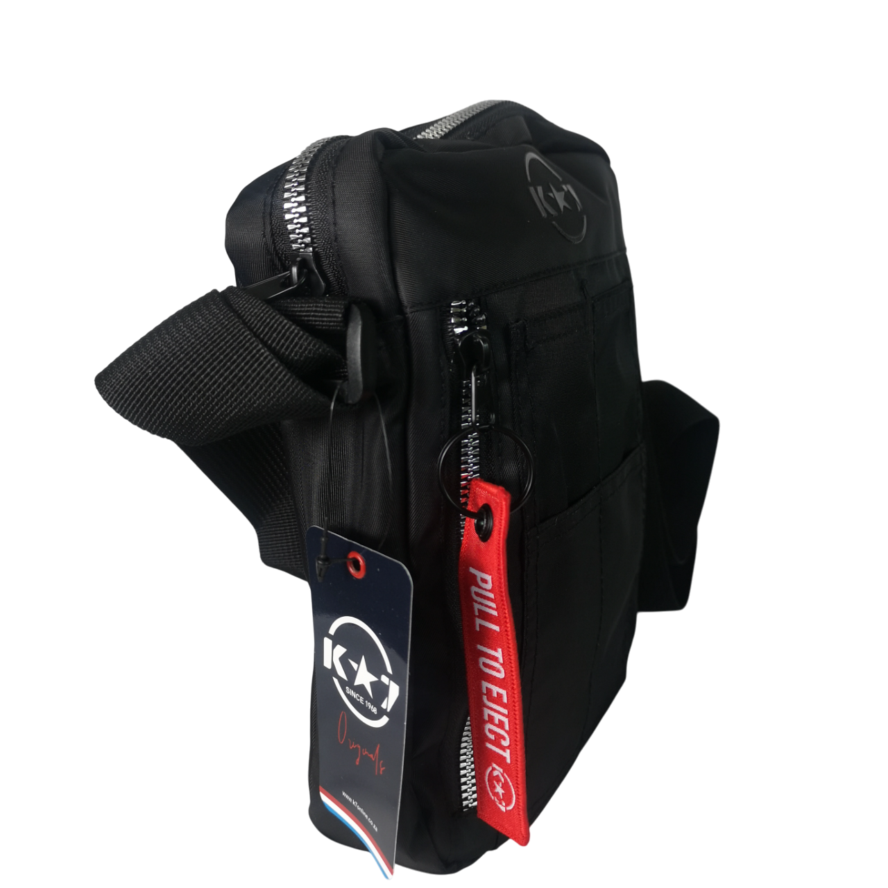 K7 Klevas Black Maverick Shoulder Bag