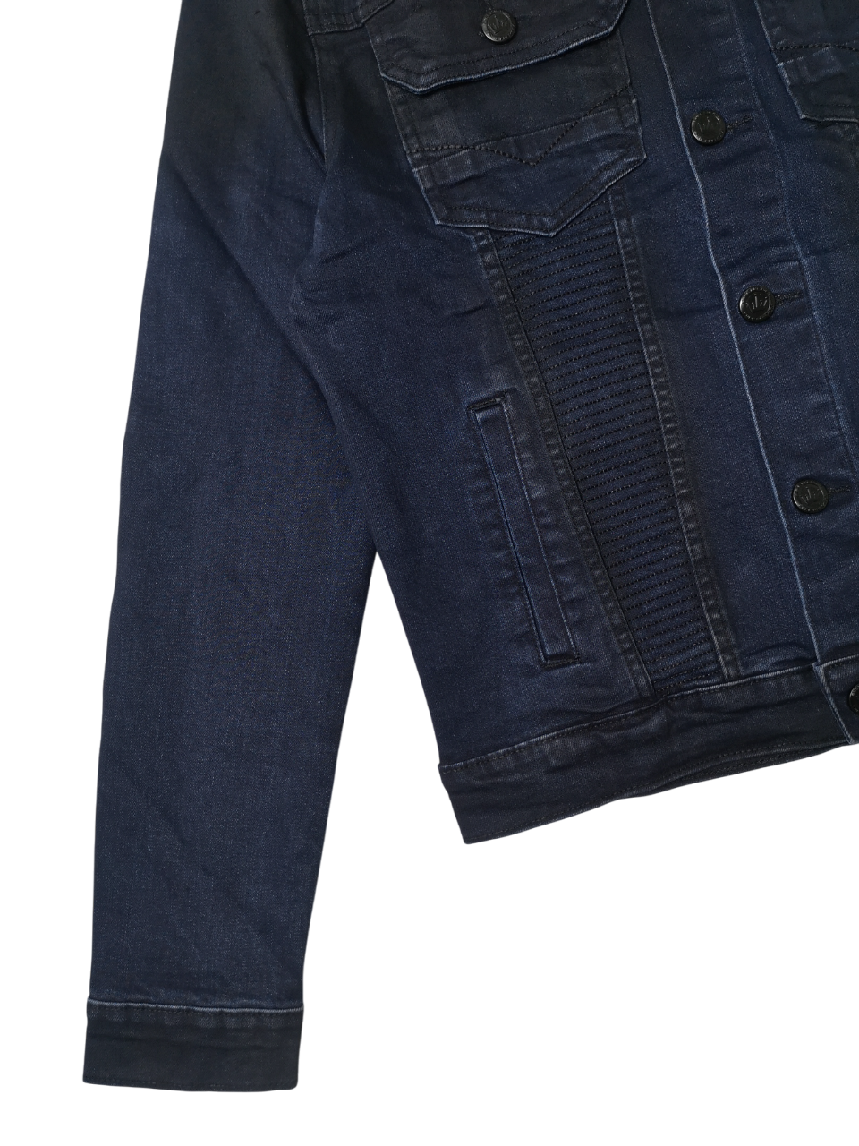 Pure Premium Denim Blue Black Jacket