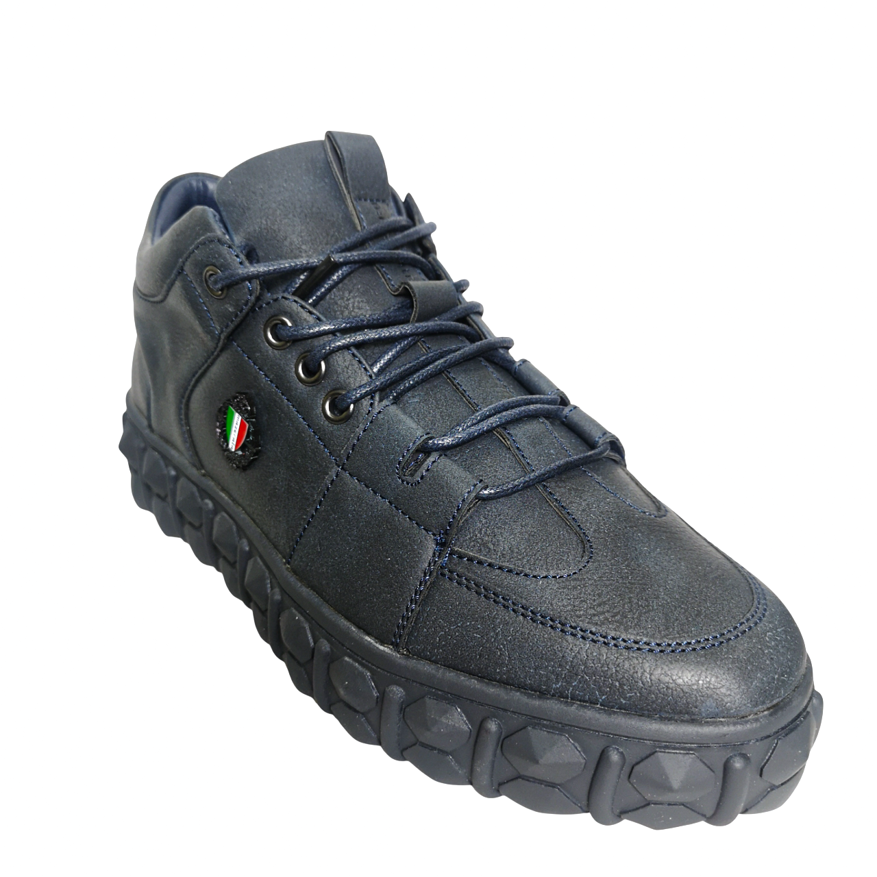 Mazerata Pigale 1 Nub Navy Sneaker