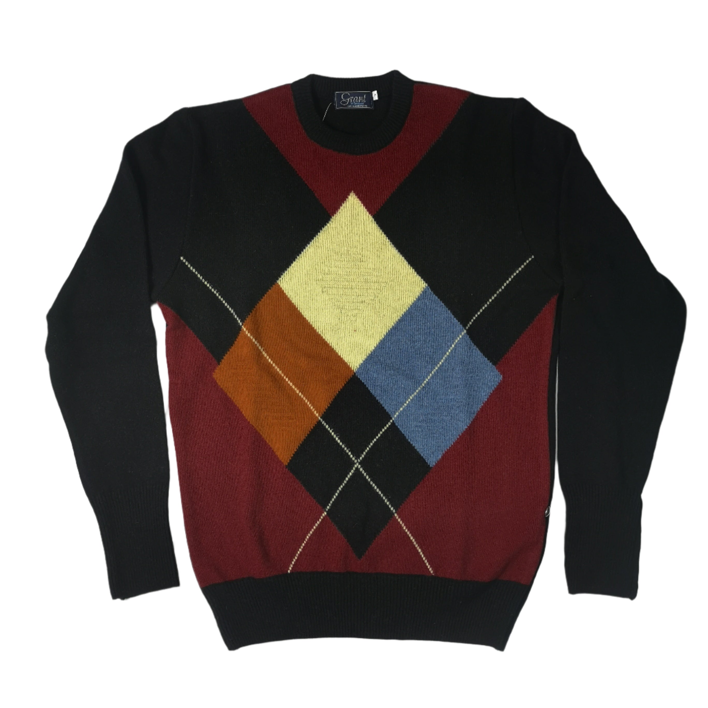 Grant of Scotland Multi Color Argyle Lambs Wool Knitwear