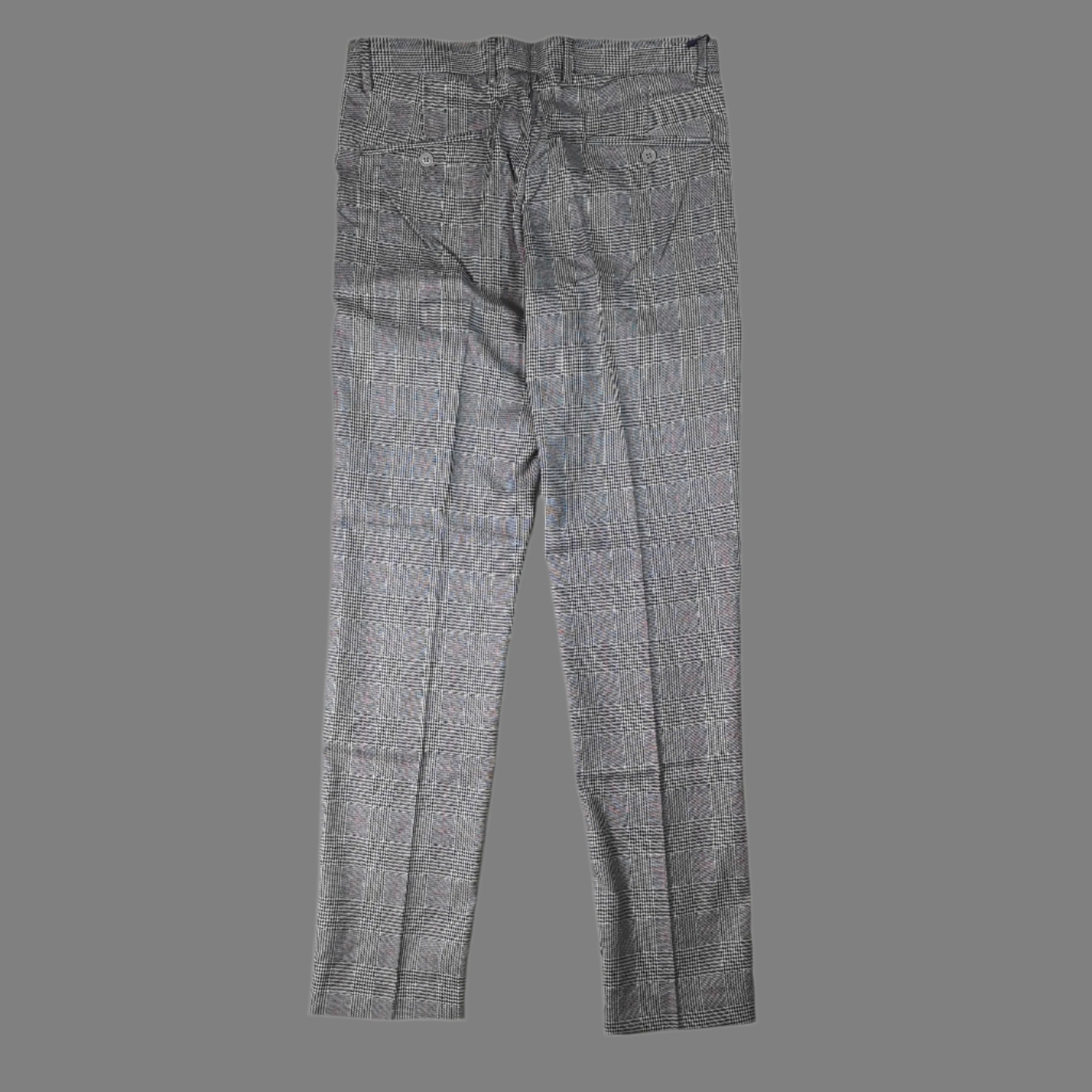K STAR 7 Black/White McGregor Check Trouser