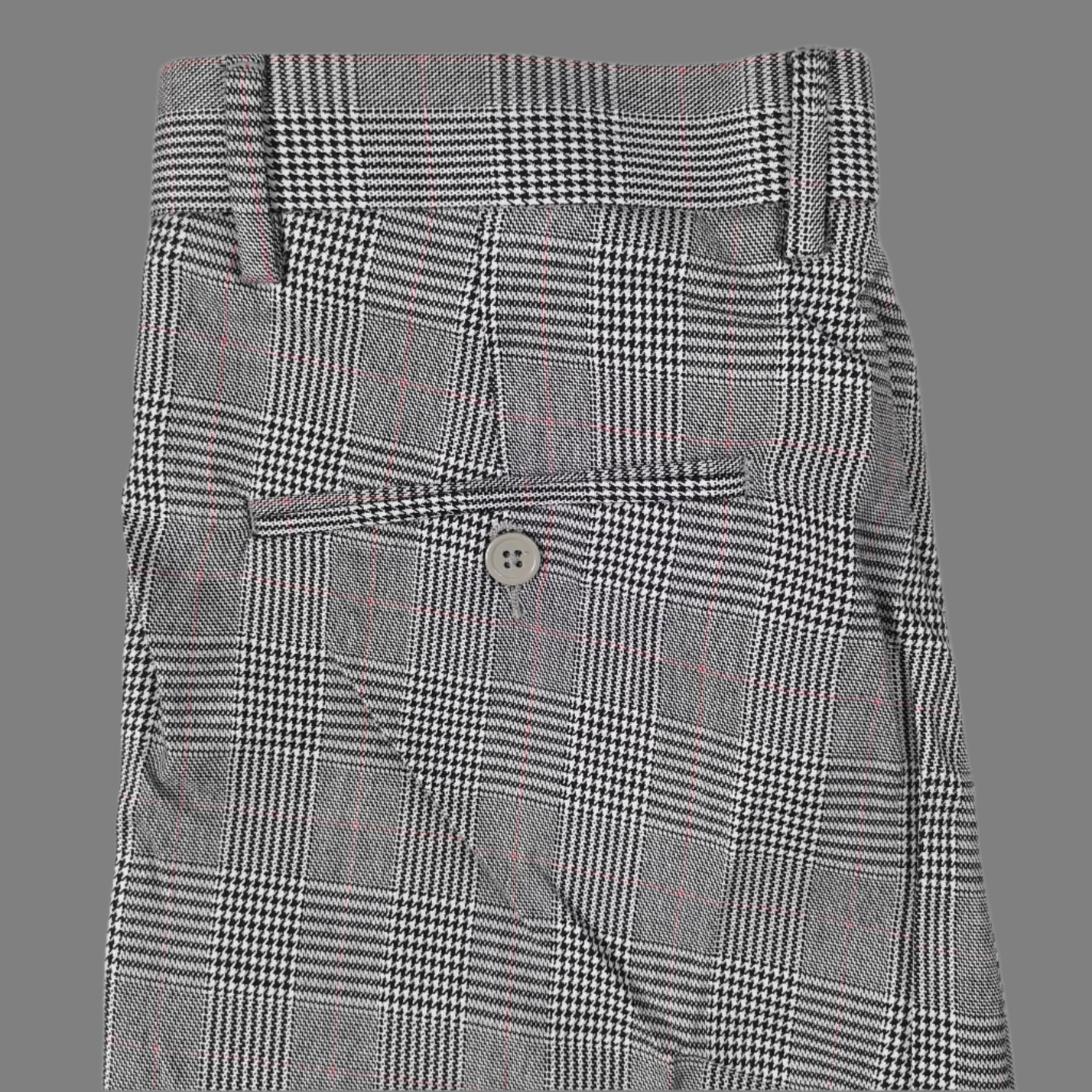 K STAR 7 Black/White McGregor Check Trouser