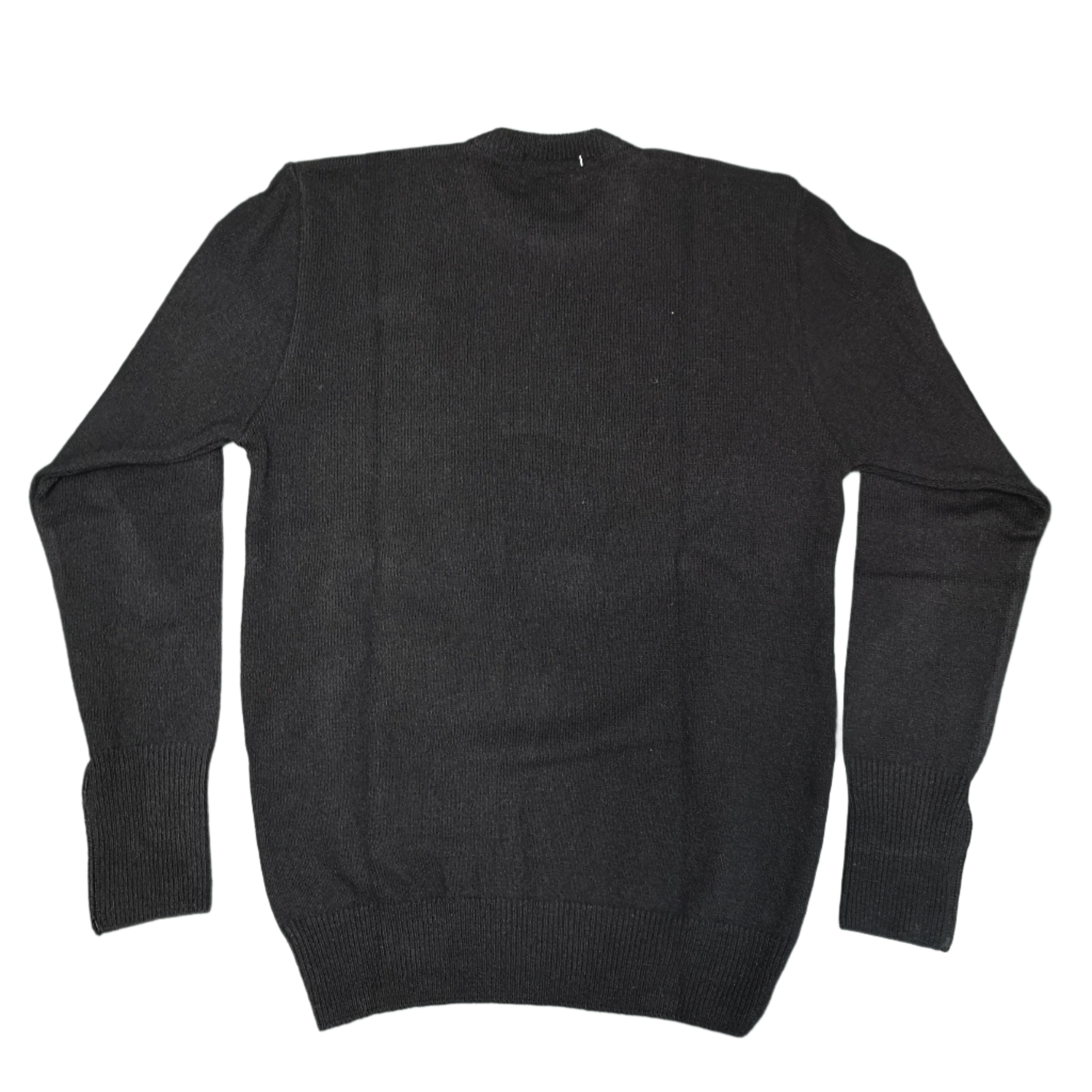 Grant of Scotland Color Block Black LambsWool Knitwear