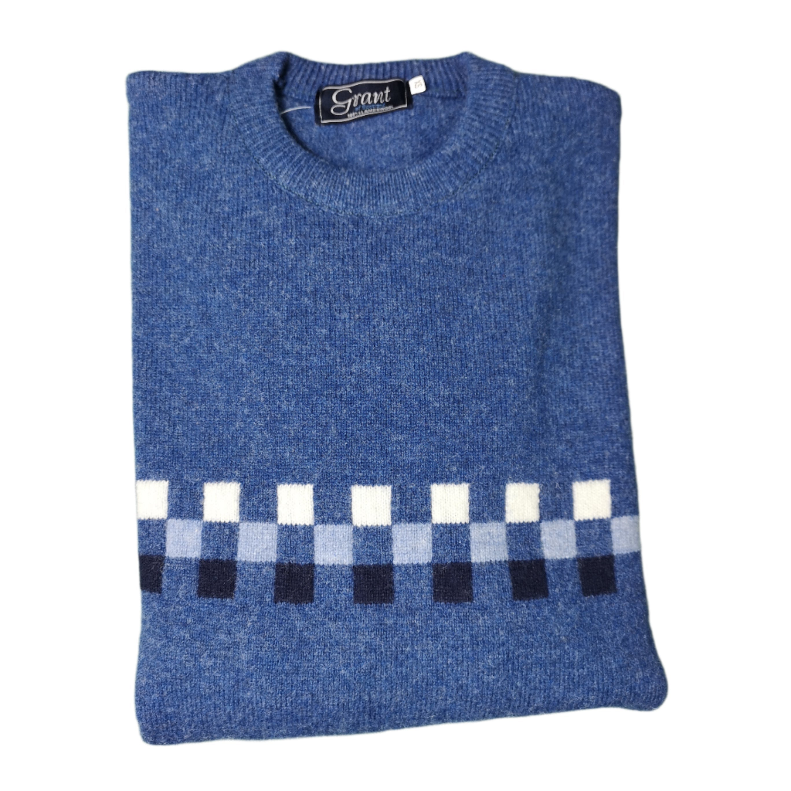 Grant of Scotland Small Block Ribbon LambsWool Knitwear