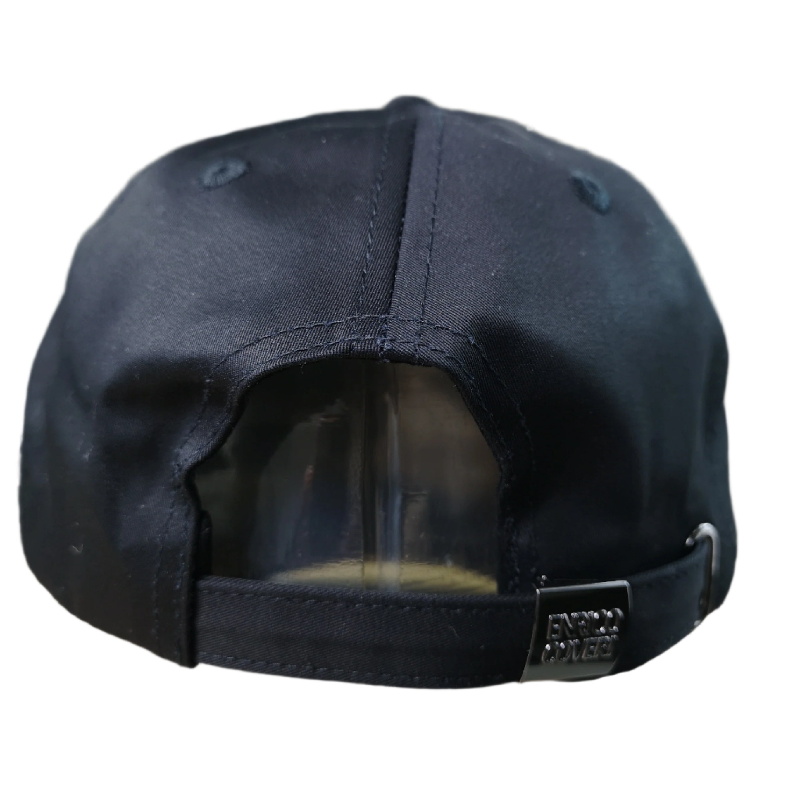 Enrico Coveri Logo Leatherback Black Cap