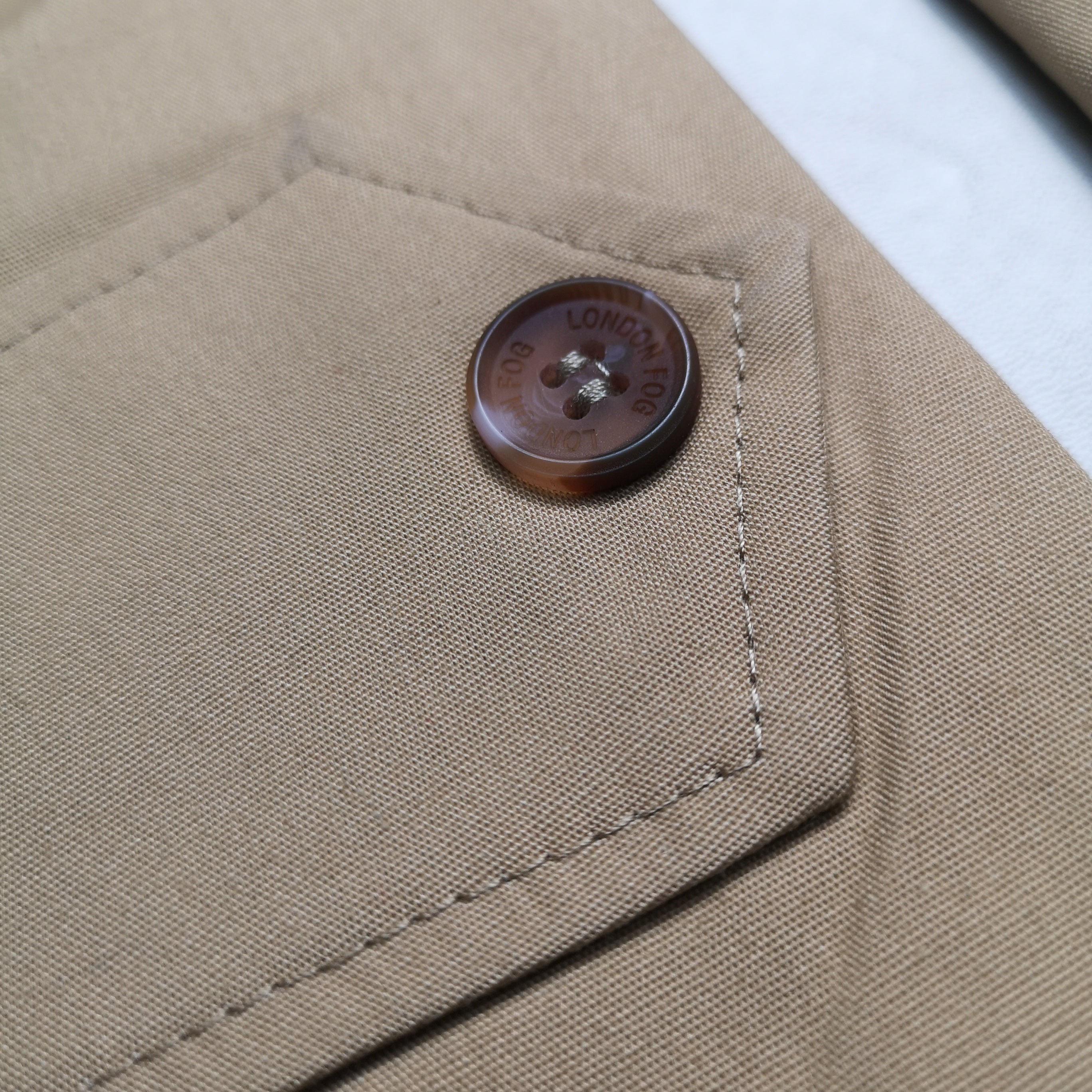 LONDON FOG Andes Camel Khaki Long 3/4 Coat