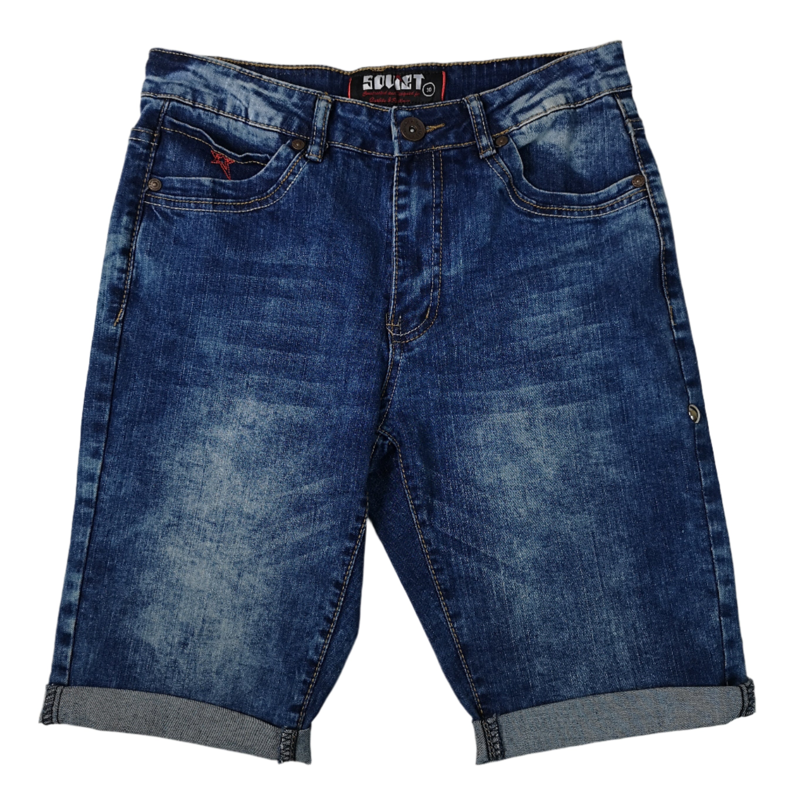 SOVIET Indigo Denim Shorts