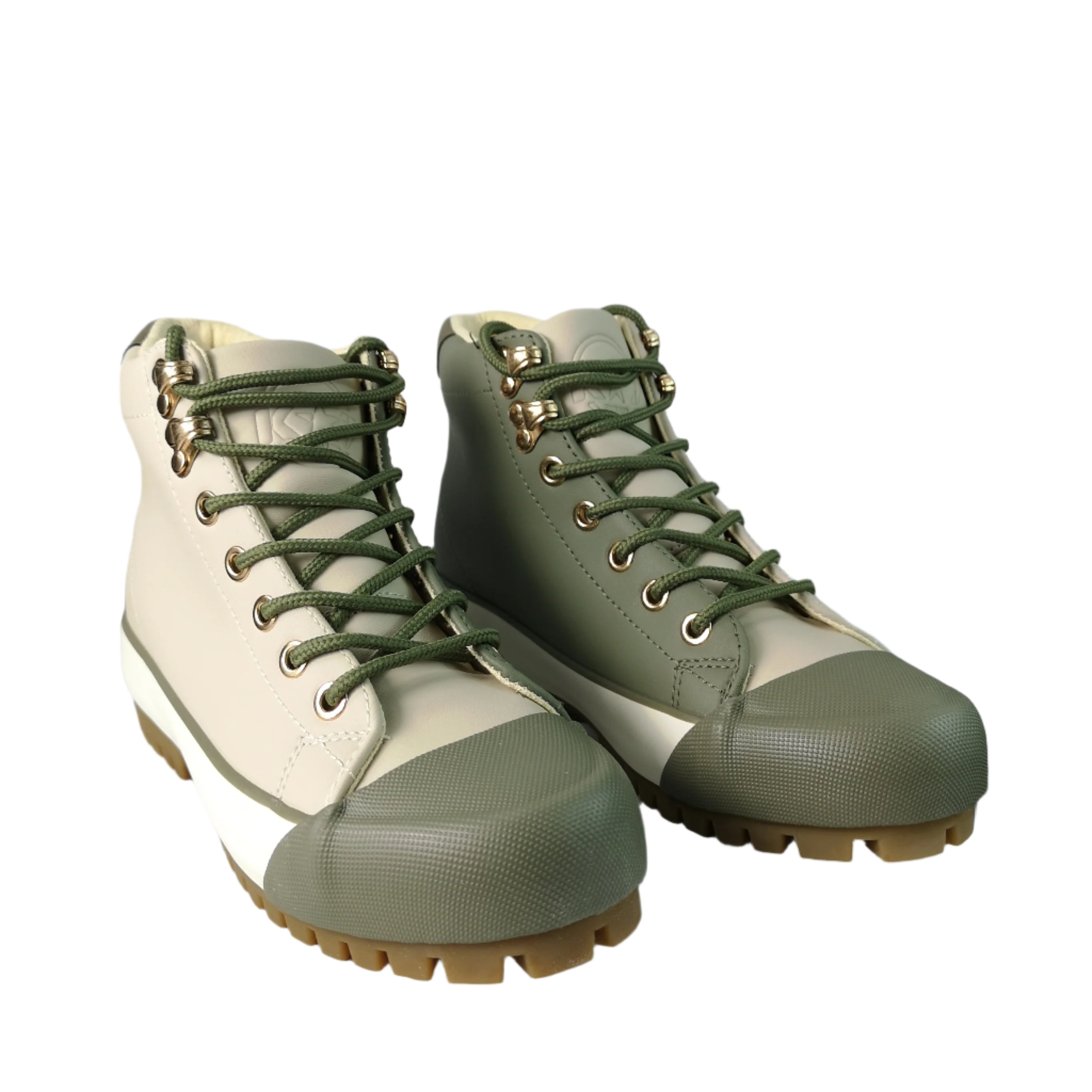 K Star 7 Caprio Lacos Olive Ladies Sneaker Boot