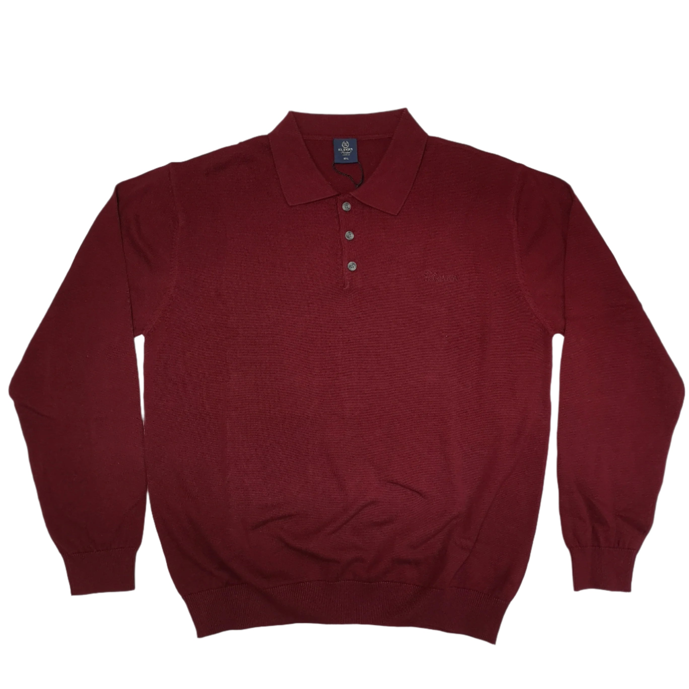 Klevas Dove Burgundy Knitwear Jersey
