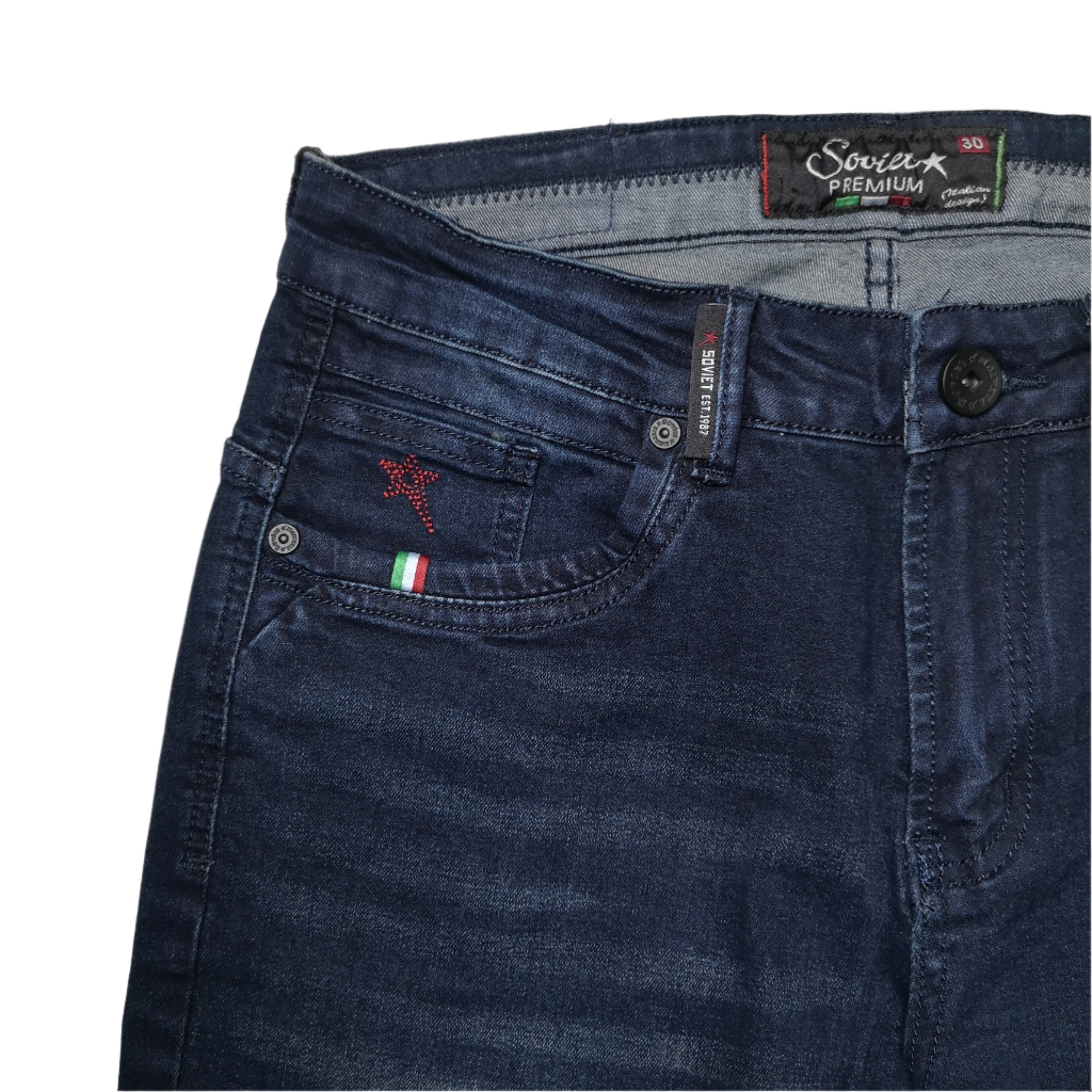 Soviet Burton Blue Black Jeans